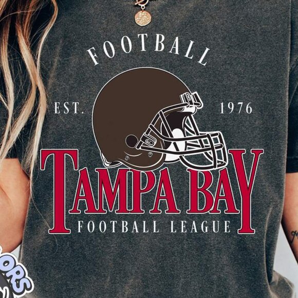 Tampa Bay Football Retro Edition Comfort Colors T-Shirt 166 - Picture 2 of 5